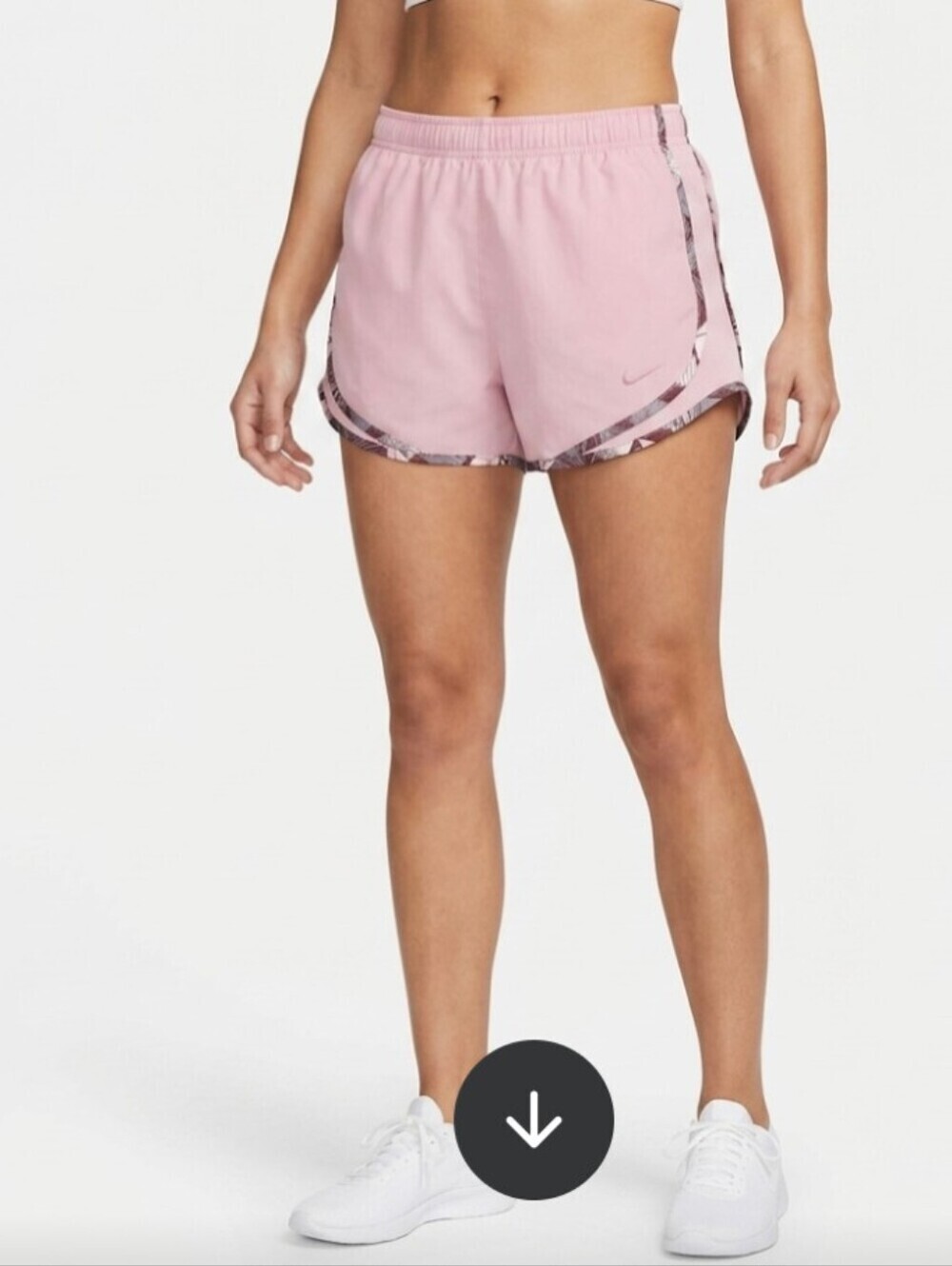 Women's Pink Lined Nike Dri Fit Running Shorts Size XS